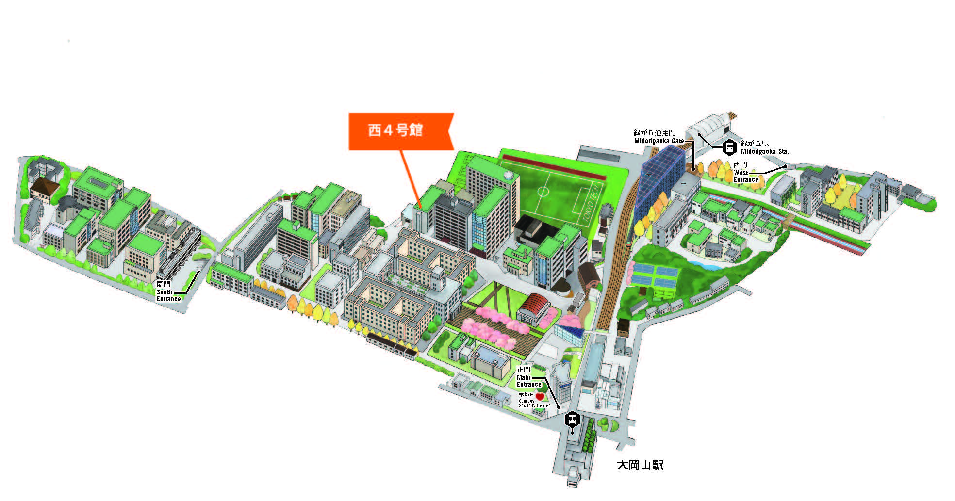 西４号館マップ